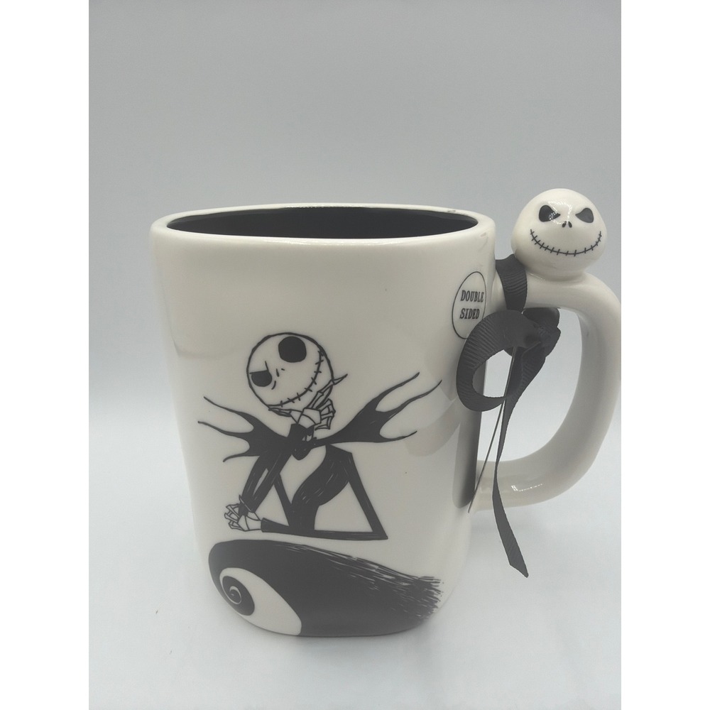 Rae Dunn Disney Nightmare Before Christmas Jack Skellington Sculpted Handle Mug
